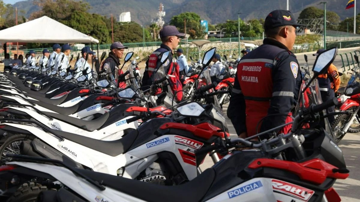 Gobernación de Miranda incorporó 50 motos para patrullaje de seguridad