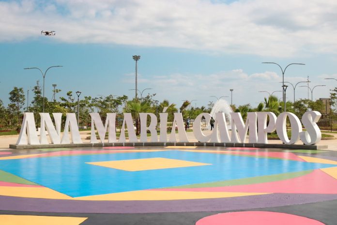 Avanzan obras en segunda etapa del Parque Ana María Campos