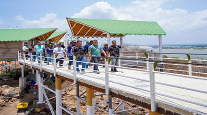 Constatan avances de la construcción del Parque Mirador José Antonio Anzoátegui