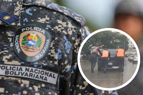 ¡Las buenas acciones también son virales! Así se vieron a unos funcionarios de la PNB auxiliando un carro accidentado (+ Video)