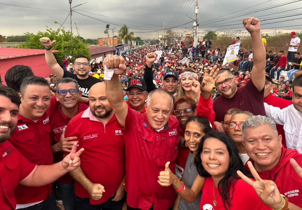 Diosdado Cabello lideró acto del PSUV en Maracaibo e invitó al pueblo a participar en las elecciones (+ Vídeo)