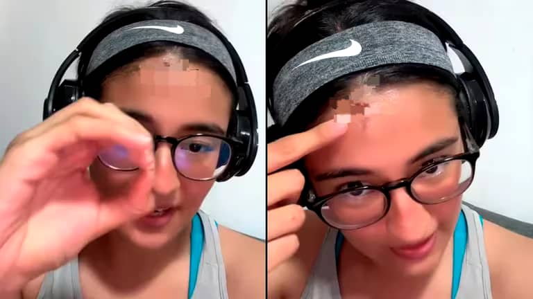 Intensa lluvia en Monterrey “descalabra” a una joven con un granizo y se vuelve viral