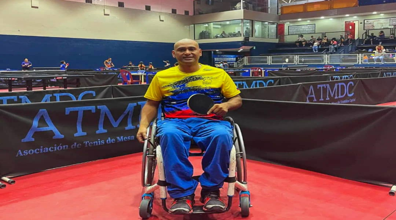 Venezolano Roberto Quijada se impone a Irak en clasificatorio de Para Tenis de Mesa