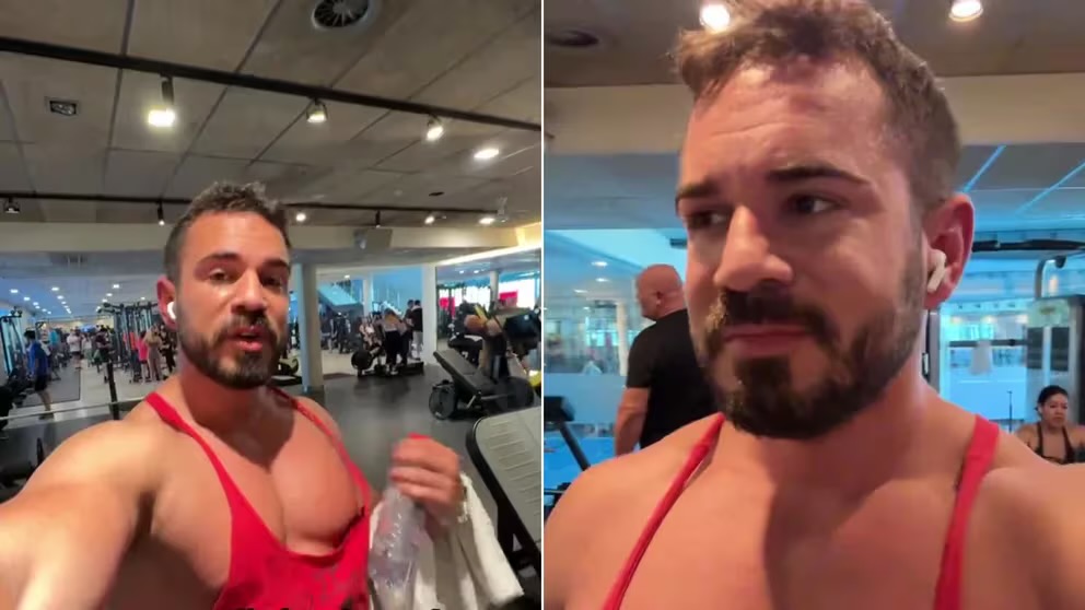 Lo echaron del gimnasio por su vestimenta y no dudó en recurrir a las redes para expresar su repudio (+ Video)