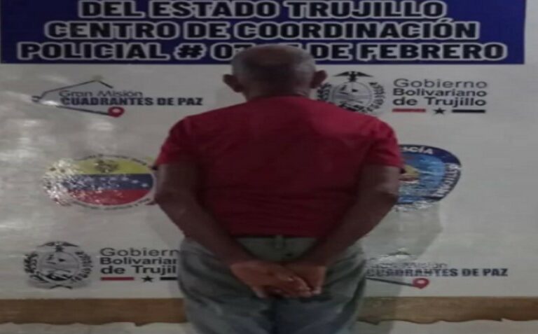 Sexagenario secüestró y embarazó a dos adolescentes en el estado Trujillo