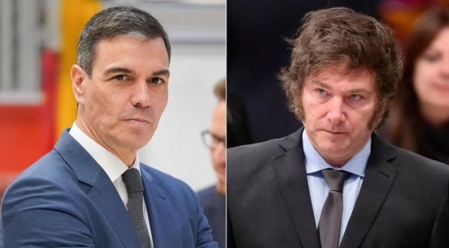 El gobierno español rechazó «rotundamente» las críticas de Javier Milei a Pedro Sánchez