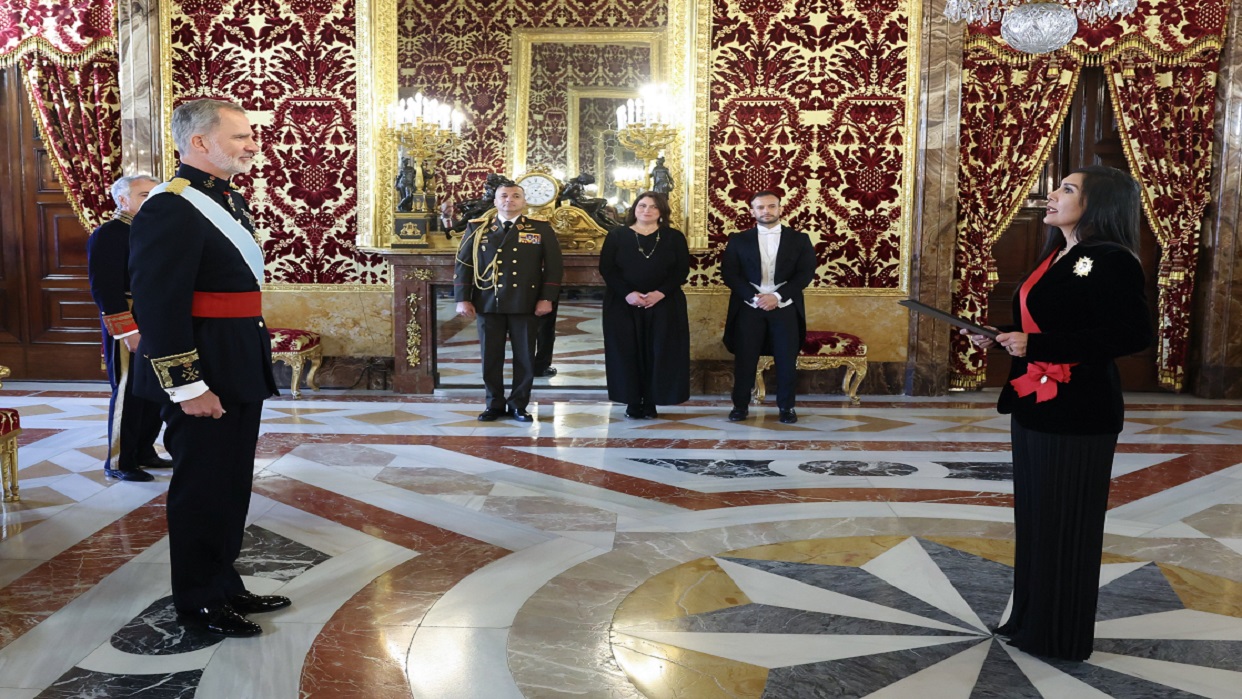 Embajadora Gladys Gutiérrez entregó cartas credenciales ante el rey de España, Felipe VI