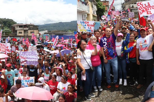 Comuneros de Portuguesa salieron a marchar en respaldo del Presidente Nicolás Maduro