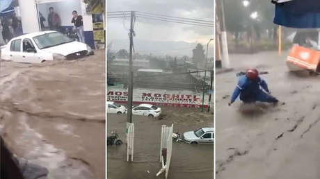 Fuertes lluvias provocan inundaciones en el Estado de México (+ Video)