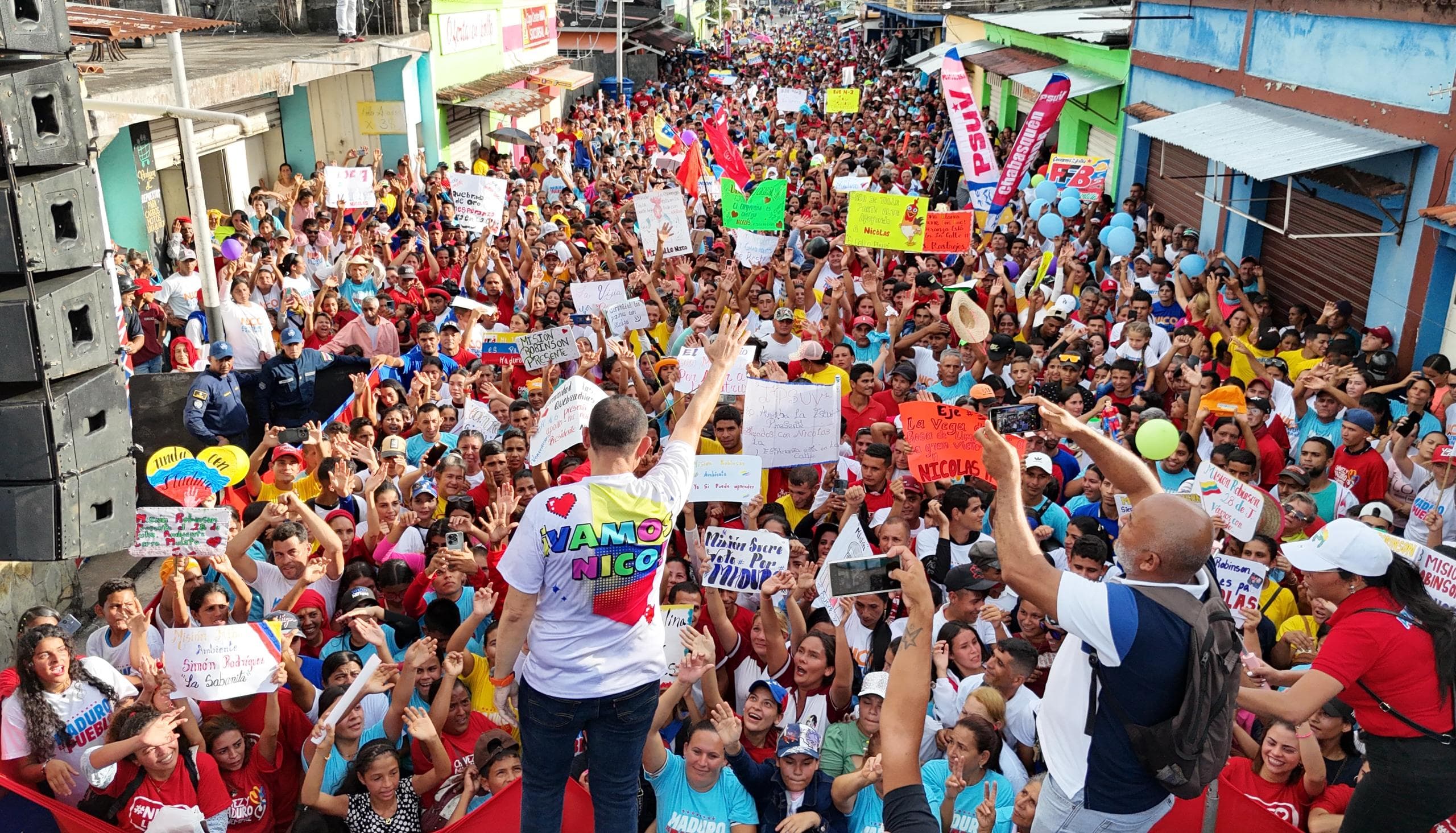 Con una alta participación se desarrolló marcha en el municipio Unda de Portuguesa en apoyo a Maduro (+ Detalles)