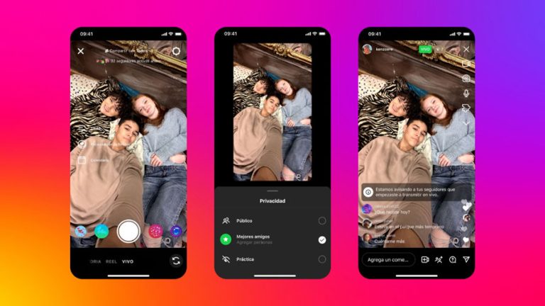 Instagram activó las transmisiones en vivo sólo para “Mejores amigos”