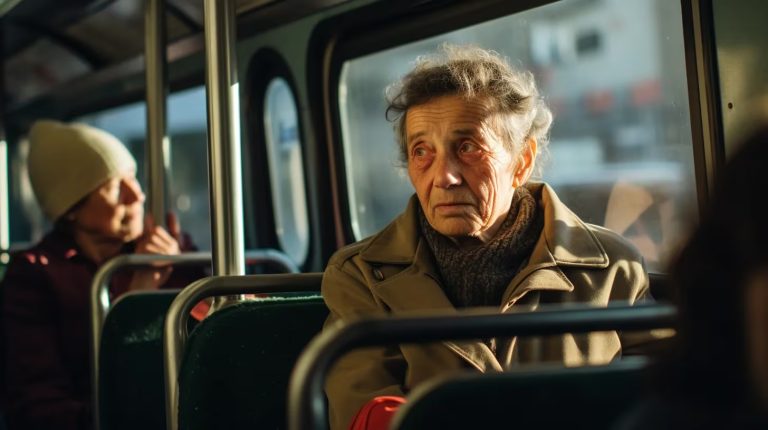 Se enojó porque una persona mayor lo hizo levantar en el colectivo para sentarse y generó un debate en las redes