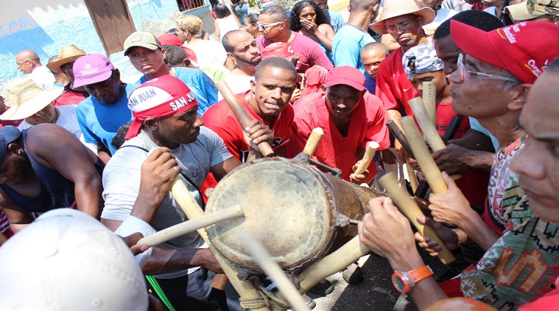 ¡Una tradición de años! Repique de tambores en Curiepe anuncia las fiestas de San Juan Bautista este 24J