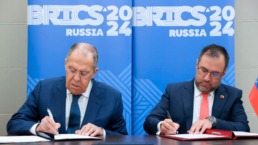 Rusia y Venezuela firman un memorando de colaboración en la lucha contra las sanciones de EE. UU.