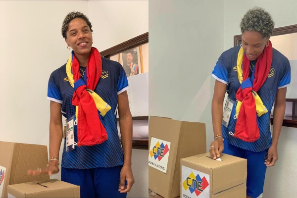 Campeona Olímpica Yulimar Rojas ejerció su derecho al voto en París (+ Detalles)