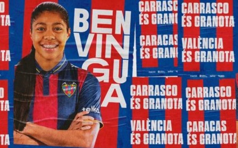 Venezolana Raiderlin Carrasco es la nueva jugadora del Levante Femenino