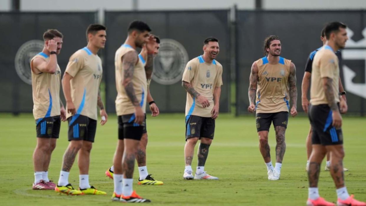 La selección de Argentina comienza a prepararse para la final en Miami