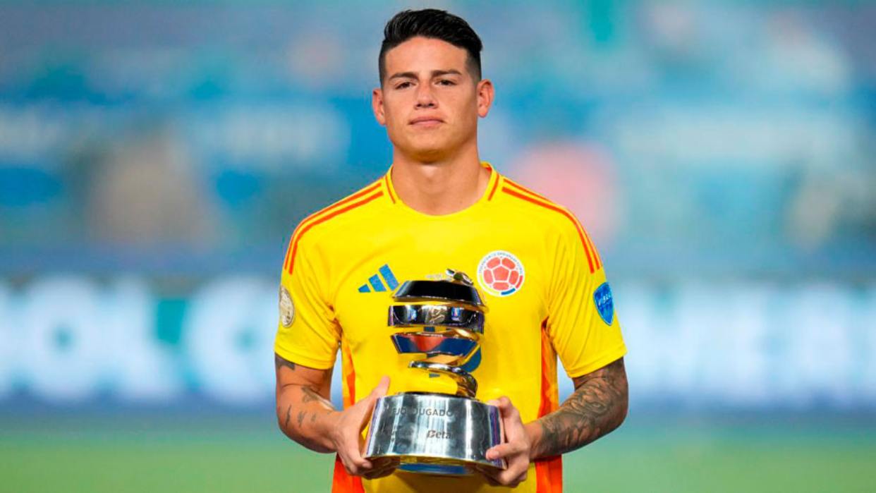 James Rodríguez ganó el premio de mejor jugador de la Copa América