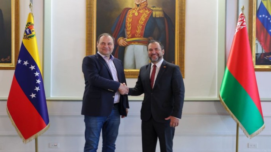 Canciller Yván Gil recibió al primer ministro de Belarús