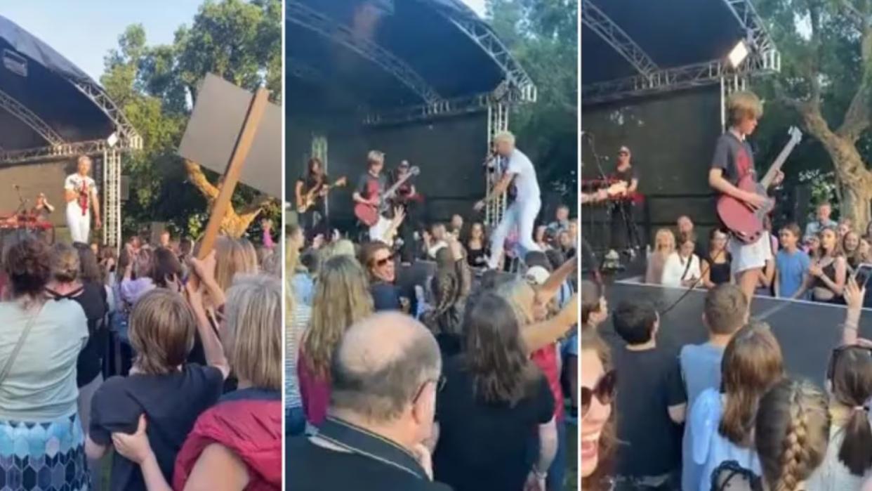 Un niño le pidió a una banda tocar un tema con ellos y cuando subió al escenario dejó a todos sin palabras