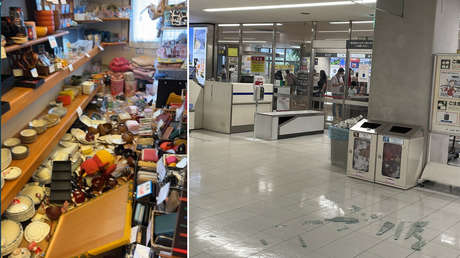 Primeras imágenes tras el fuerte terremøto en Japón (+ Video)