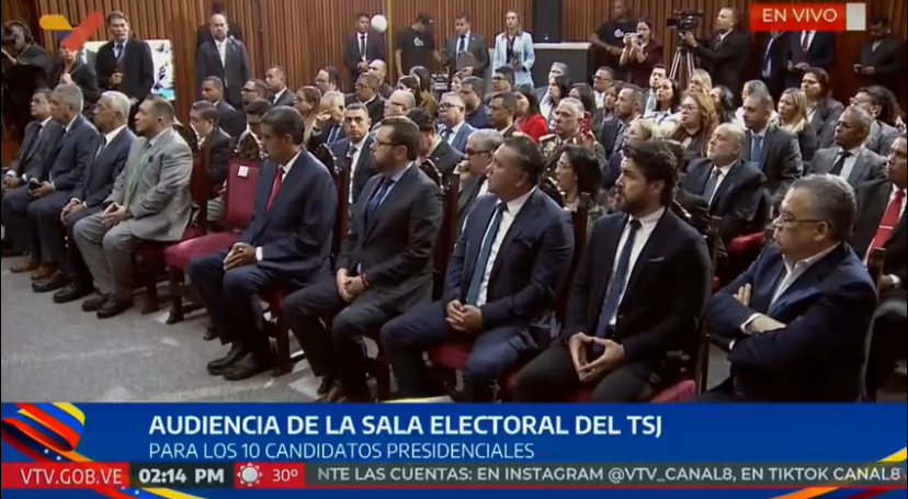 8 de los 10 candidatos se comprometieron a reconocer la sentencia del TSJ (+ Detalles)