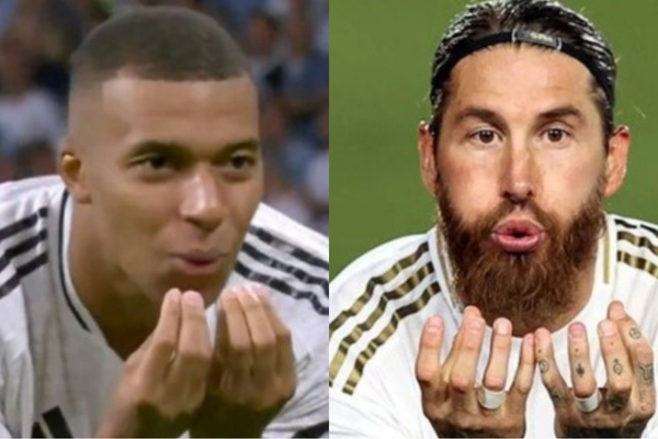 ¿Cómo celebró Kylian Mbappé su primer gol en la UEFA Champions league con el Real Madrid?