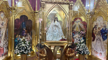 Miembros de la Armada Bolivariana rinden honores a la Virgen del Valle