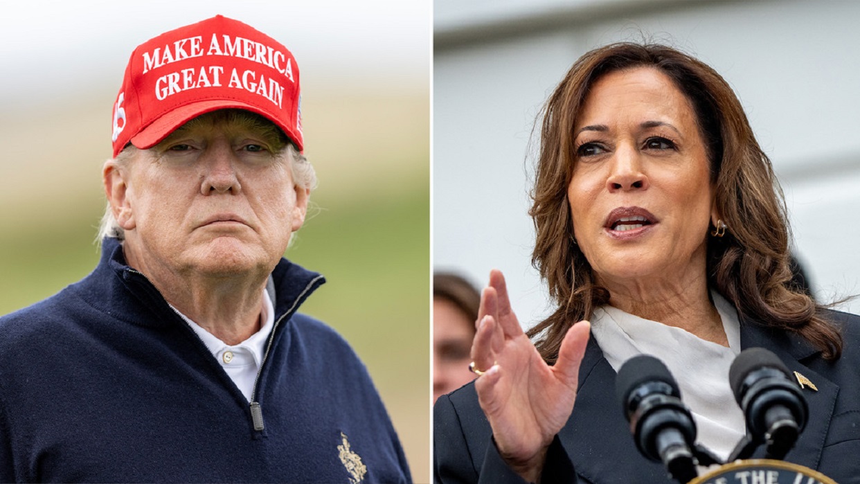 Harris y Trump empatan en los últimos sondeos en EEUU de cara al debate