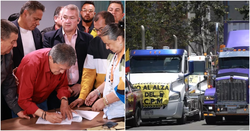 ¡Se levanta el paro! Gobierno y transportadores lograron firmar acuerdo que pone fin a los bloqueos