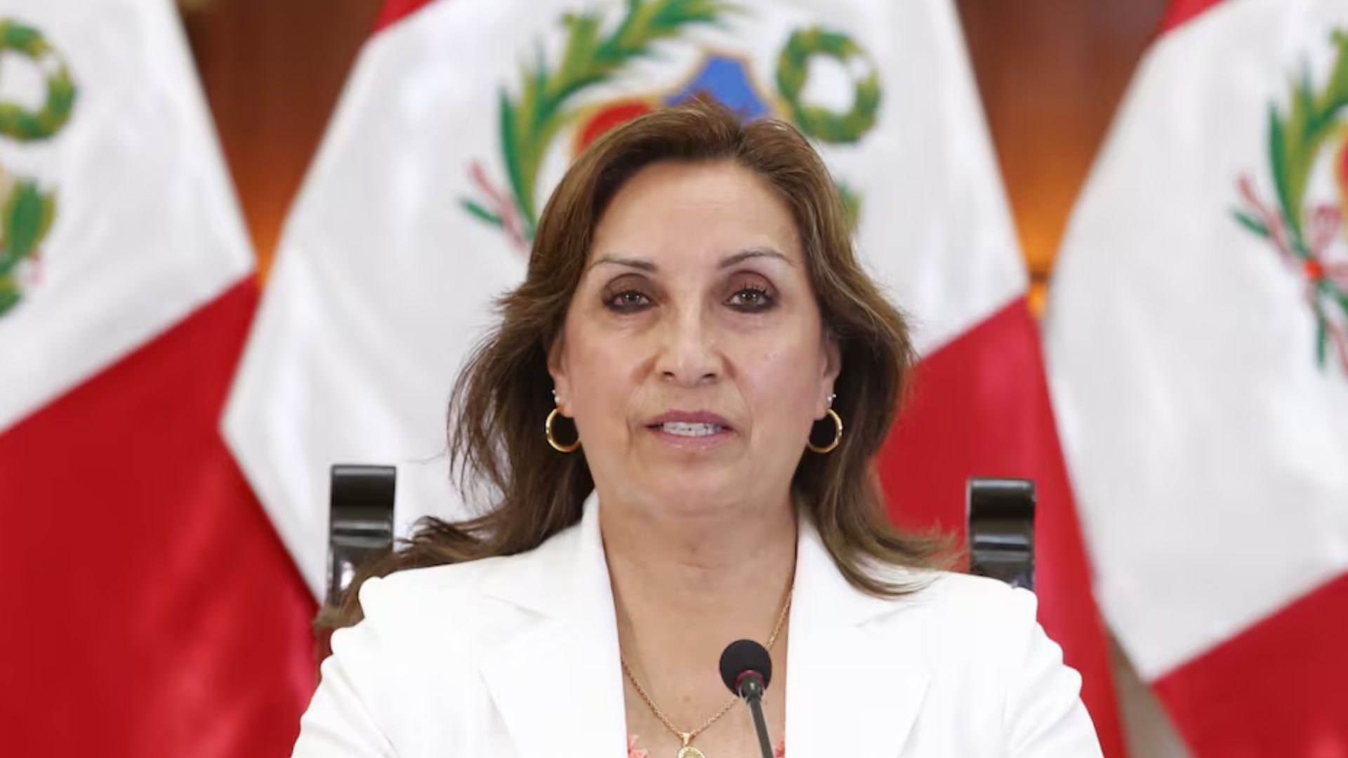 Lanzan piedras al vehículo de la presidenta peruana Dina Boluarte (+ Detalles)