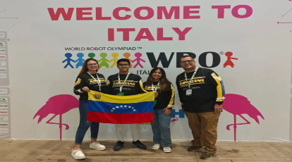 Delegación de venezolanos conquistan oro y bronce en Campeonato Abierto de Robótica en Italia