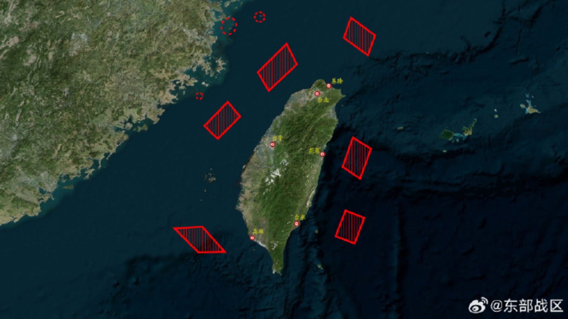 China rodea Taiwán con aviones y barcos en ejercicios de «advertencia»
