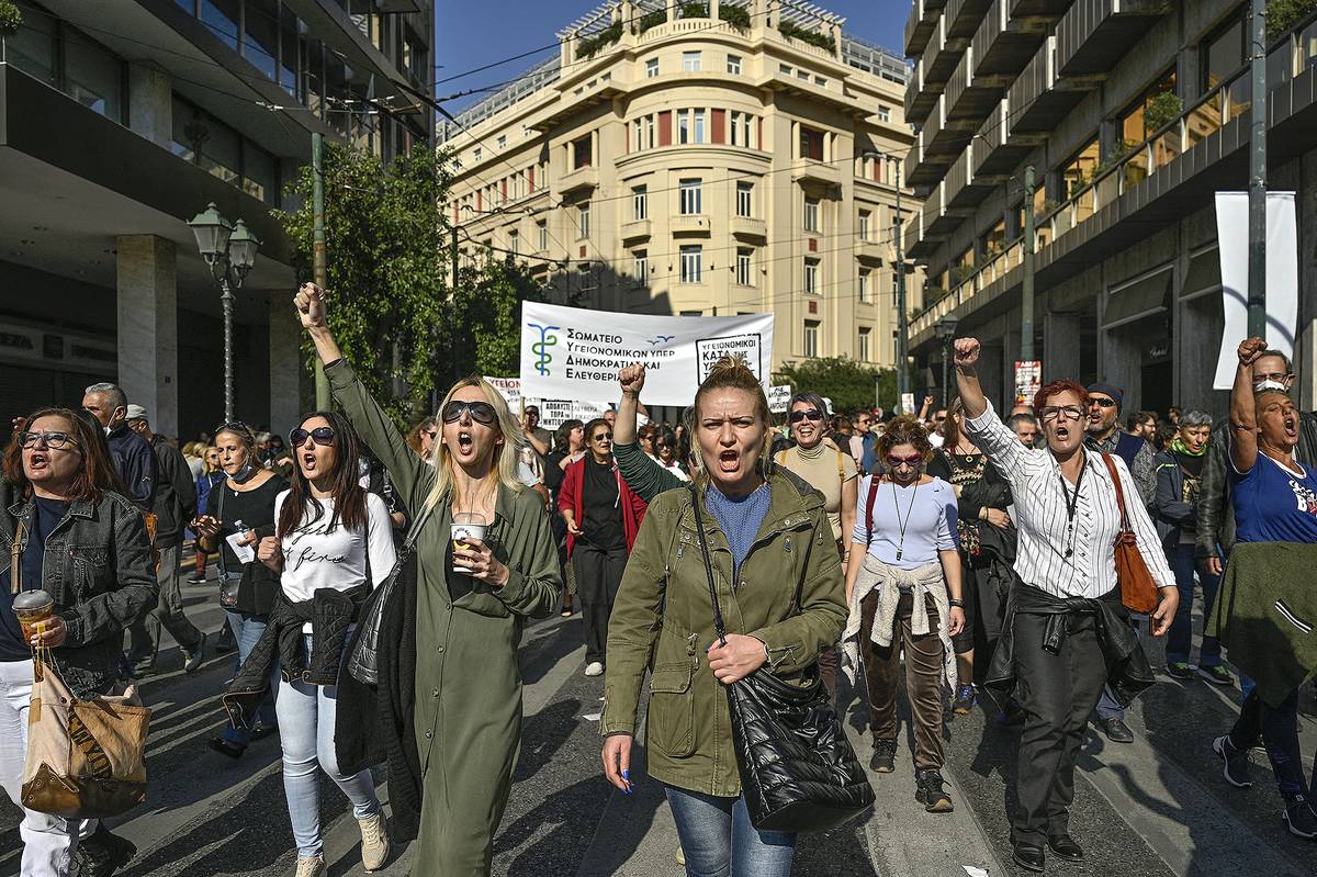 Trabajadores en Grecia reclaman aumentos salariales y soluciones al alto costo de la vida