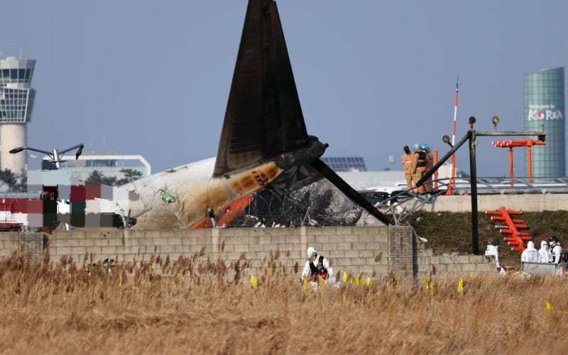 179 personas fallecidas y 2 rescatadas dejó accidente aéreo en Corea del Sur