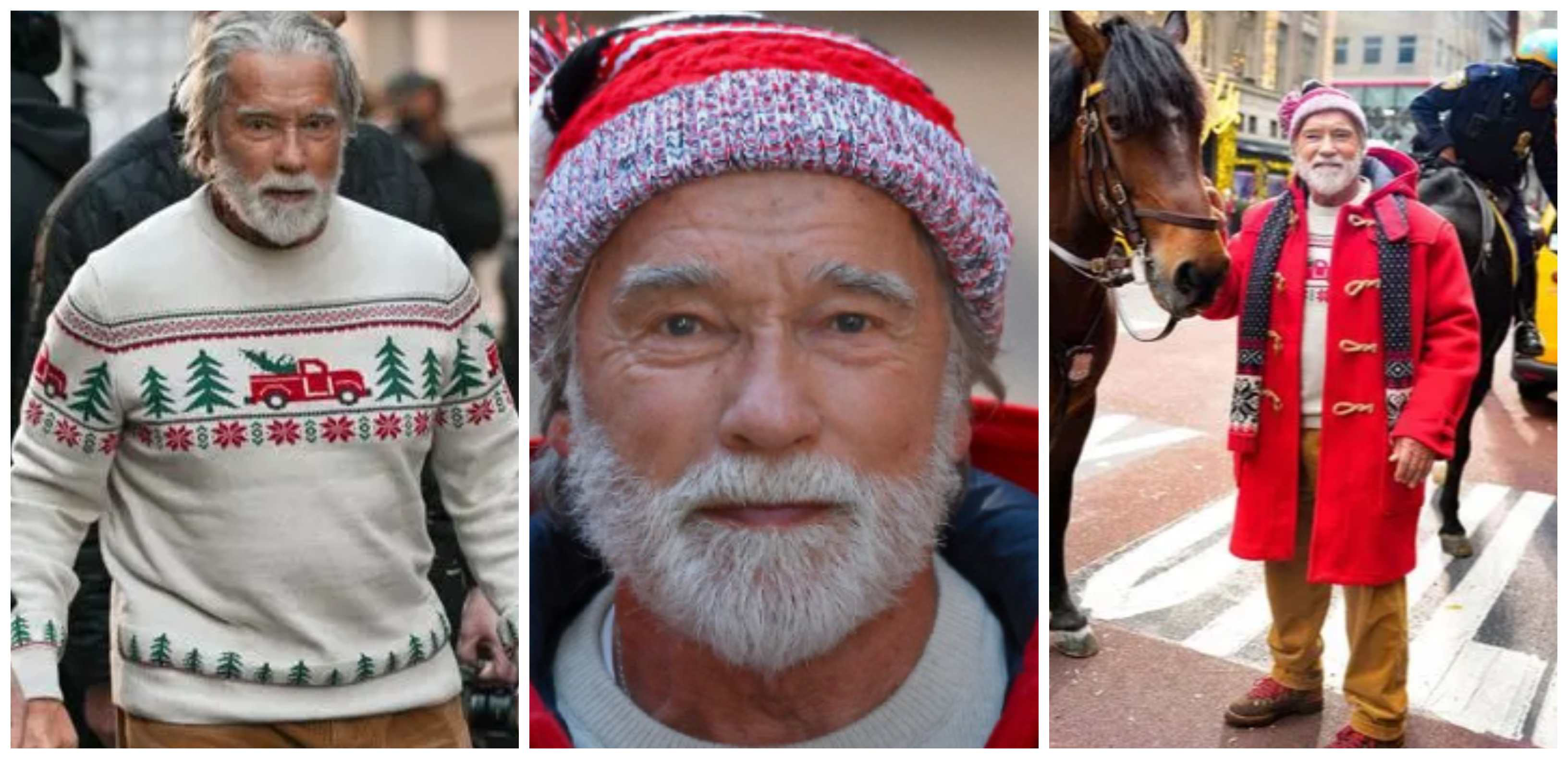 ¡De Terminator a un adorable Santa Claus!: Así se transformó Arnold Schwarzenegger para su nueva película