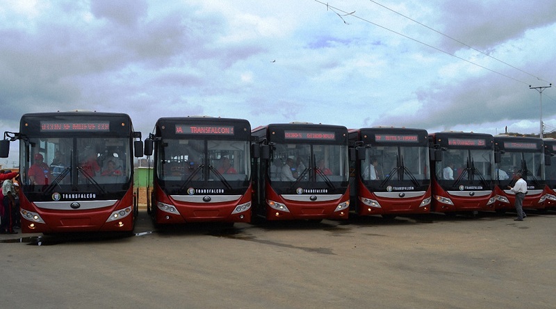 Transfalcón reactivó 20 unidades de transporte y 18 rutas