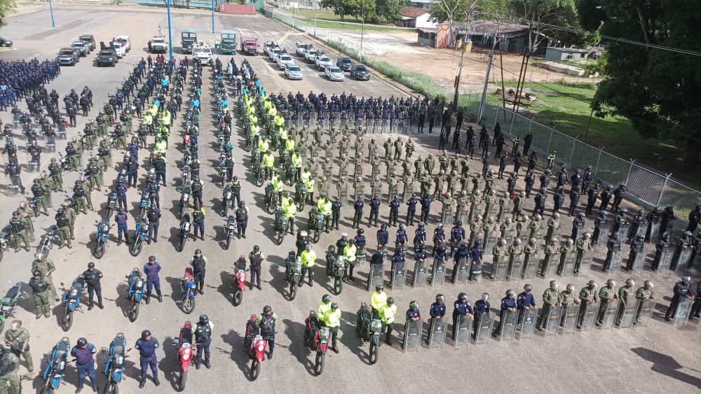 Más de 900 funcionarios de seguridad realizaron despliegue de orden público en Monagas (+ Fotos)