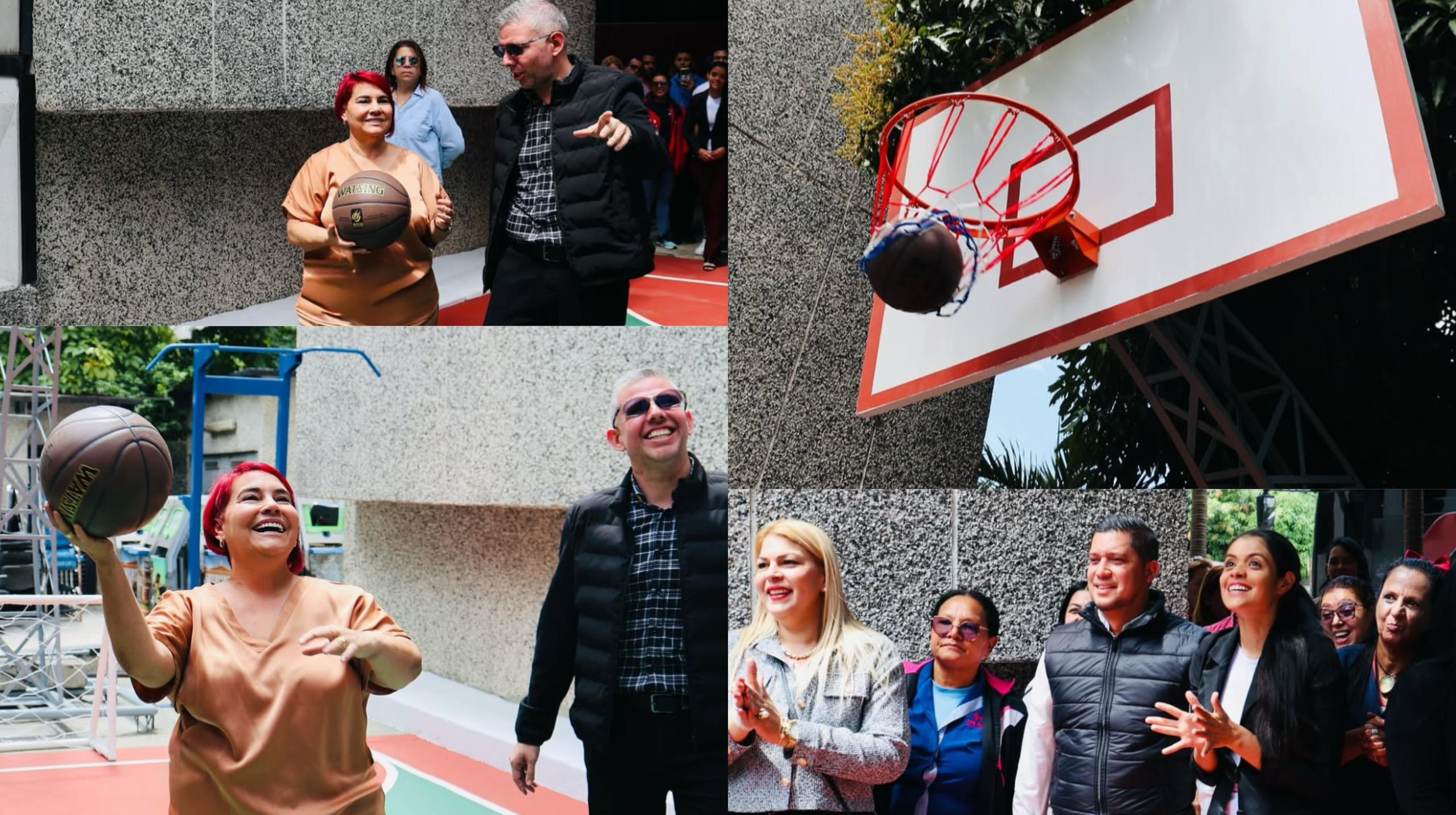 ¡Turismo y deporte! Inauguran cancha de baloncesto para los trabajadores del Ministerio de Turismo (+ Video)