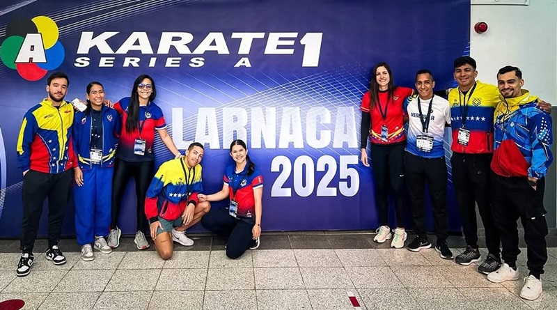 Delegación de Venezuela llega a Chipre para torneo de Karate 1-Series A