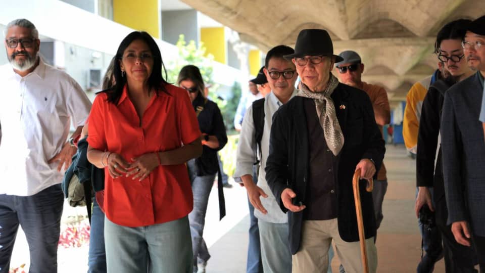 Vicepresidenta Delcy Rodríguez visitó la UCV junto al arquitecto japonés Riken Yamamoto
