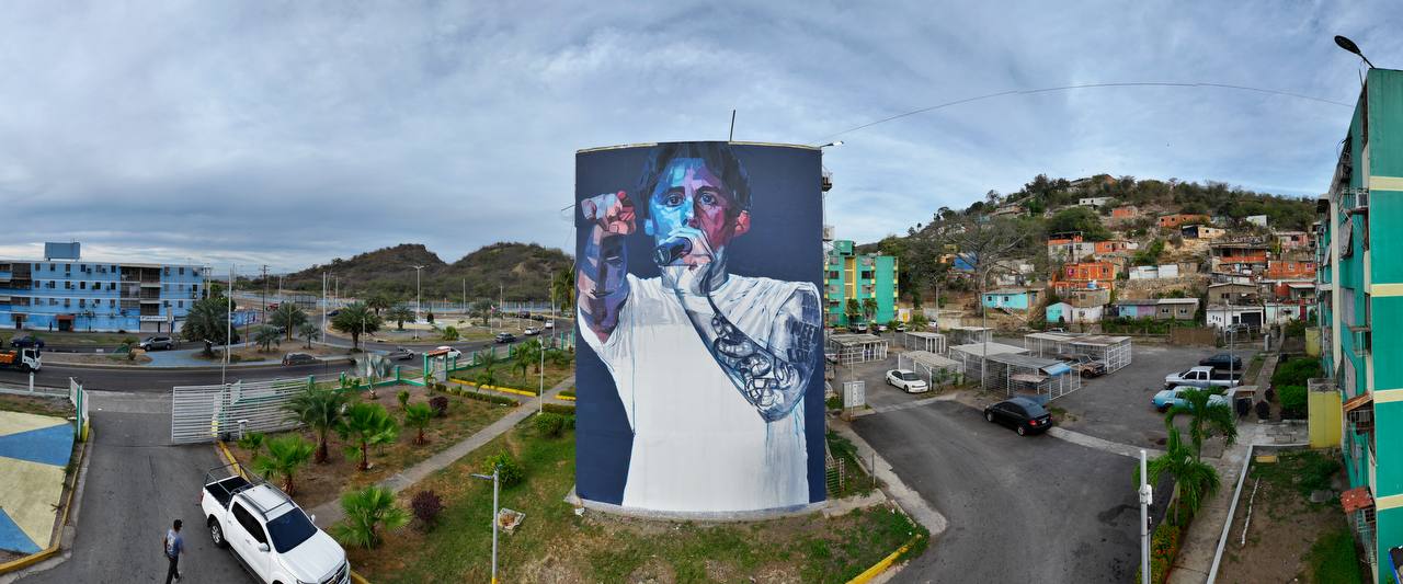 Mural de Puerto La Cruz en honor al rapero Canserbero será develado por completo el 14 de marzo (+ Fotos)