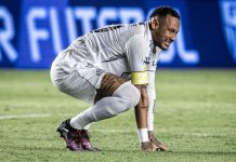 Neymar Jr. estará fuera de las canchas por 40 días tras sufrir una nueva lesïón en la victoria del Santos sobre Atlético Mineiro