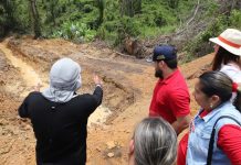 Autoridades inspeccionaron trabajos de rehabilitación en la vialidad agrícola de El Chinchorro (+ Foto)