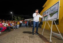 Gobernador Ernesto Luna presentó proyecto de rehabilitación de la iglesia y plaza Bolívar de San Vicente