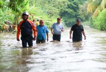 Gobernador Garrido recorre zonas afęctadås por lluvias en Barinas y solicita apoyo nacional