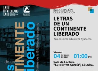 CELARG inaugurará exposición en homenaje de los 50 años de la Biblioteca Ayacucho