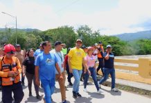 Gobernador de Portuguesa supervisa trabajos de recuperación en el puente la Tembladora de Biscucuy (+ Detalles)