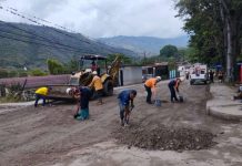 Despejan vías de sedimentos tras fuertes lluvias de este sábado 19 de abril en Lara
