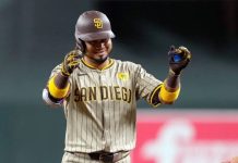 Luis Arraez encendió las alarmas en el Daikin Park luego de ser sacado en camilla del estadio por un golpe